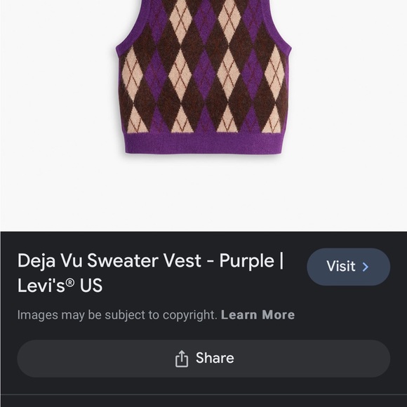 Levis deja vu sweater vest - Picture 9 of 9